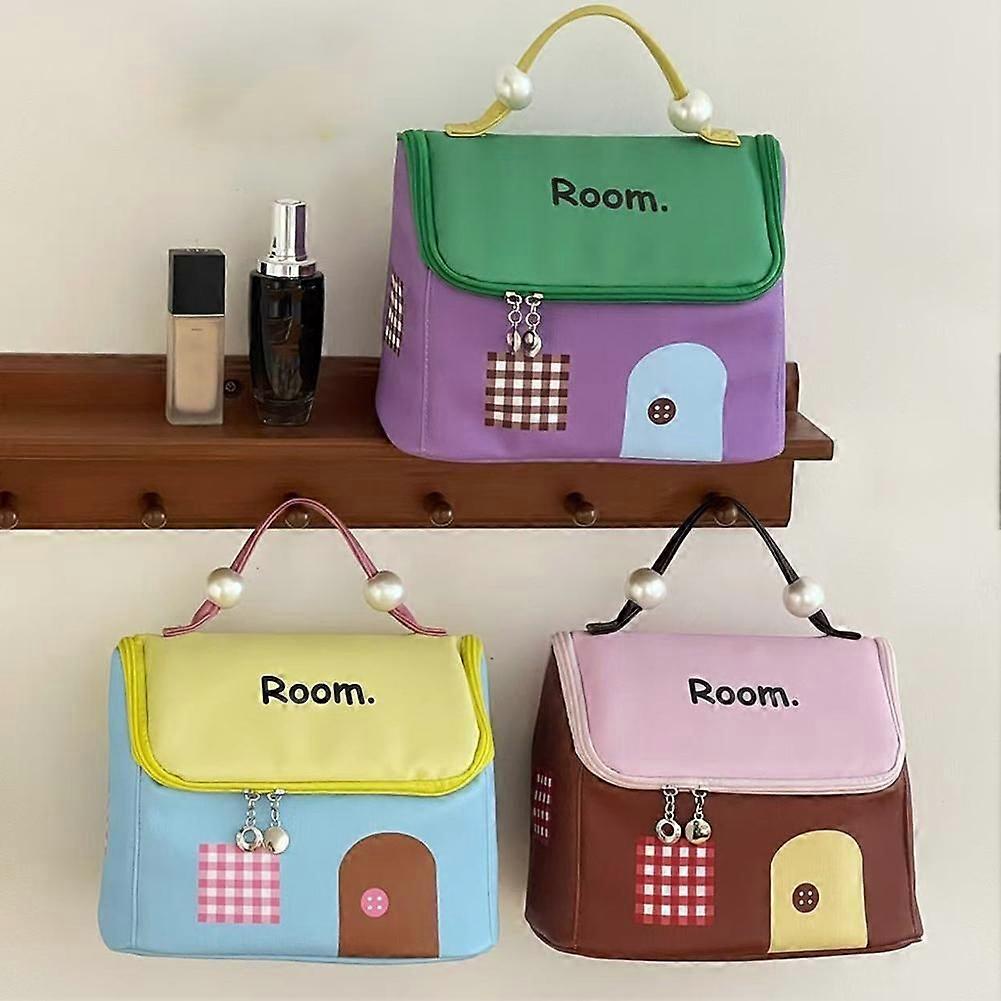 Cute House Design Makeup Bag
