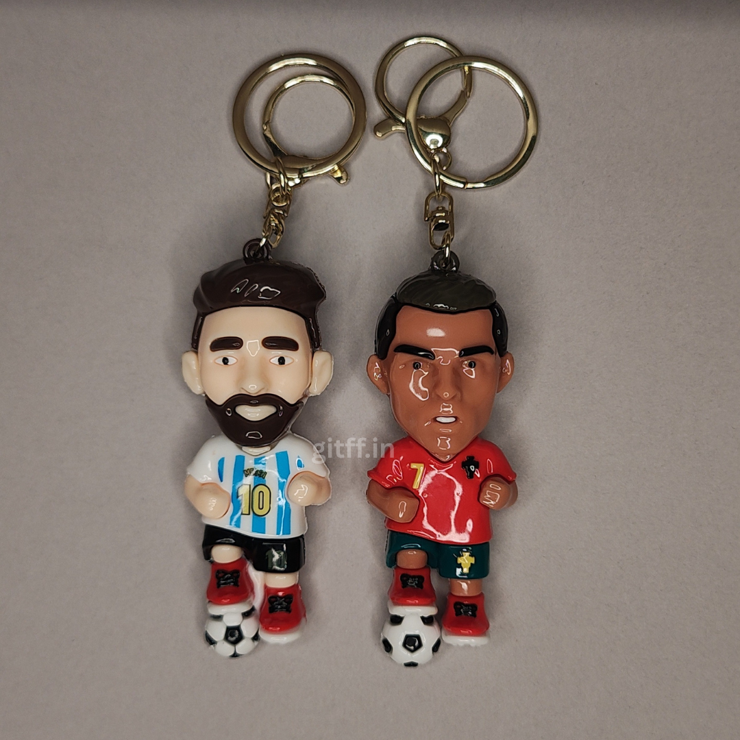 Ronaldo & Messi Keychain