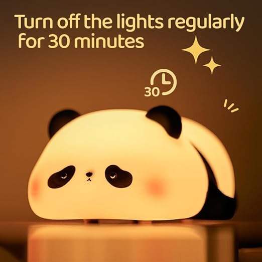 Sleeping panda lamp