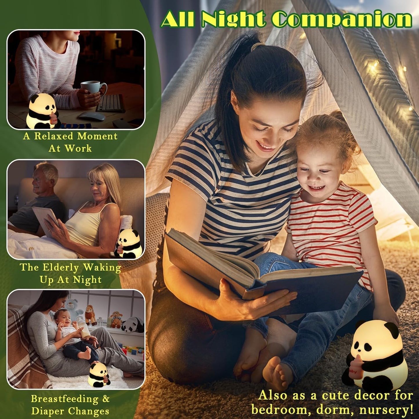 Baby panda lamp