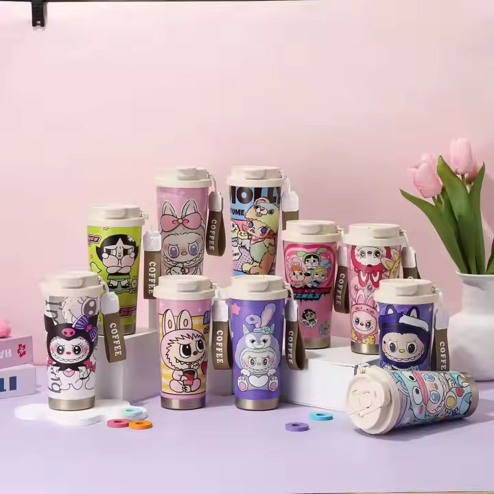 Cute Labubu Coffee tumbler