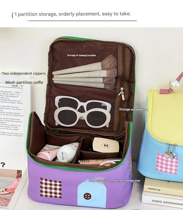 Cute House Design Makeup Bag