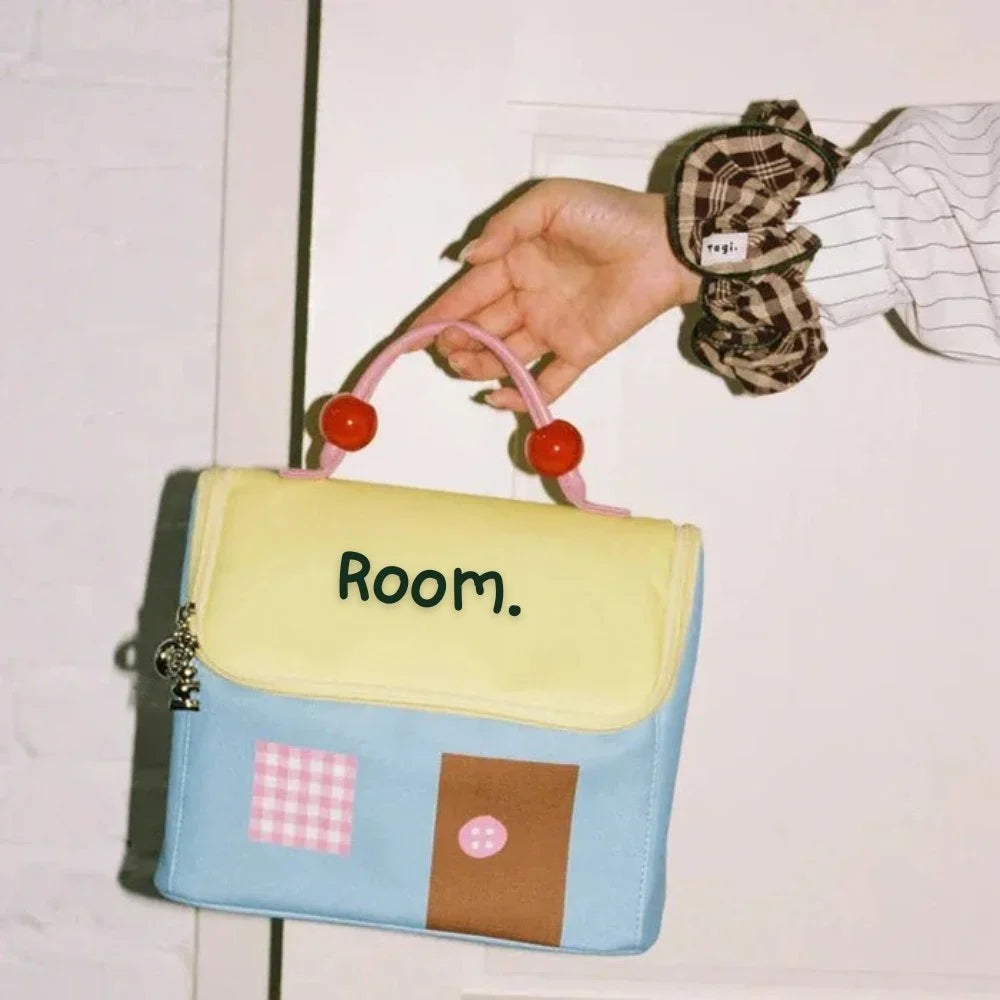Cute House Design Makeup Bag