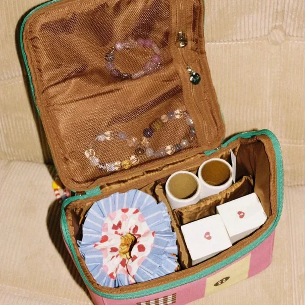 Cute House Design Makeup Bag