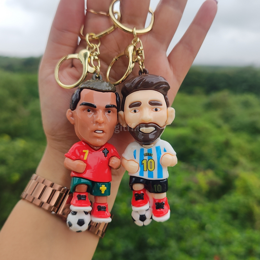 Ronaldo & Messi Keychain