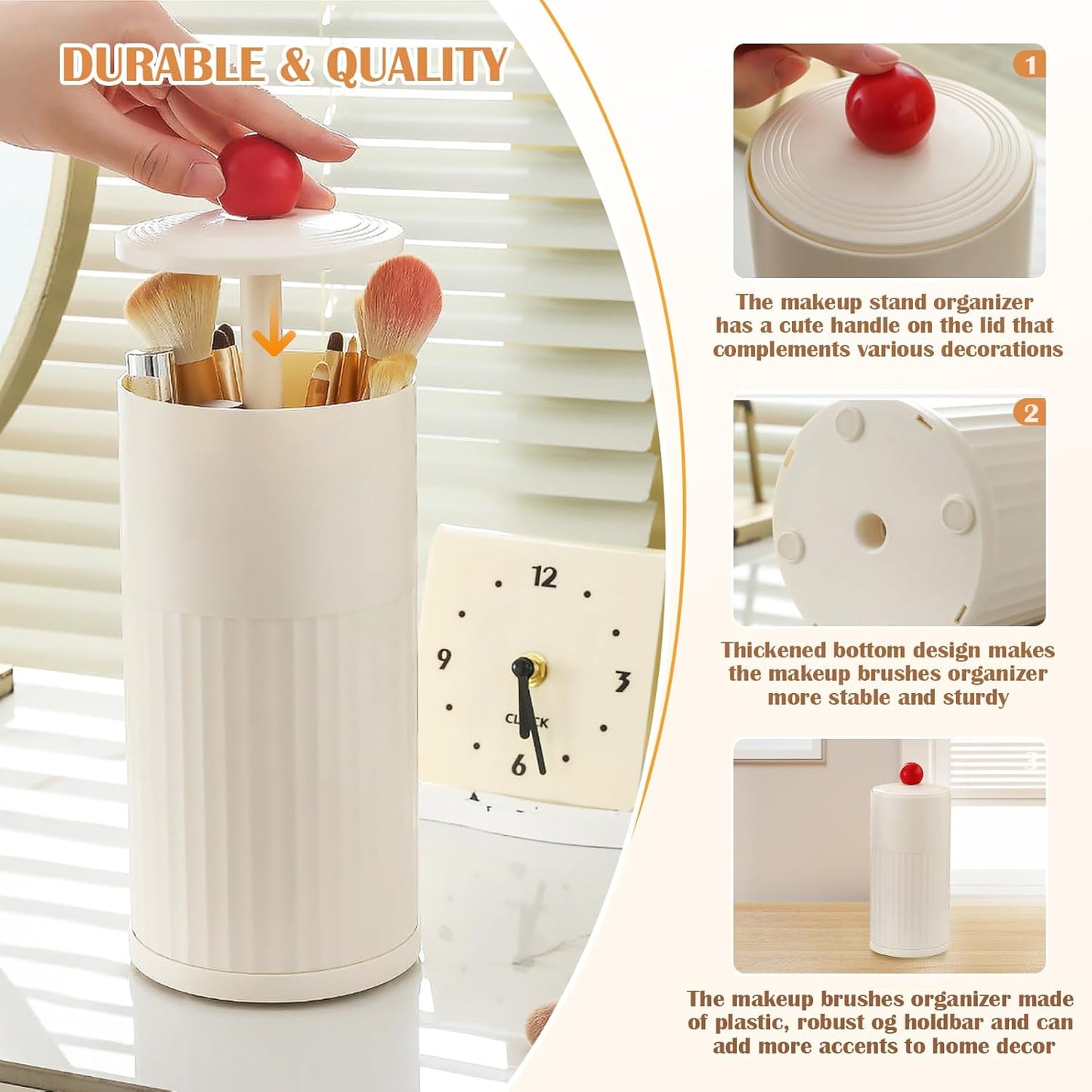 Push-Up Makeup Brush Organizer