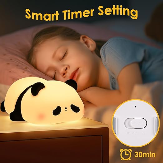 Sleeping panda lamp