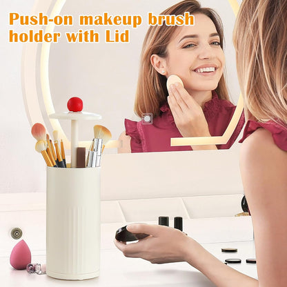 Push-Up Makeup Brush Organizer