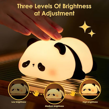 Sleeping panda lamp