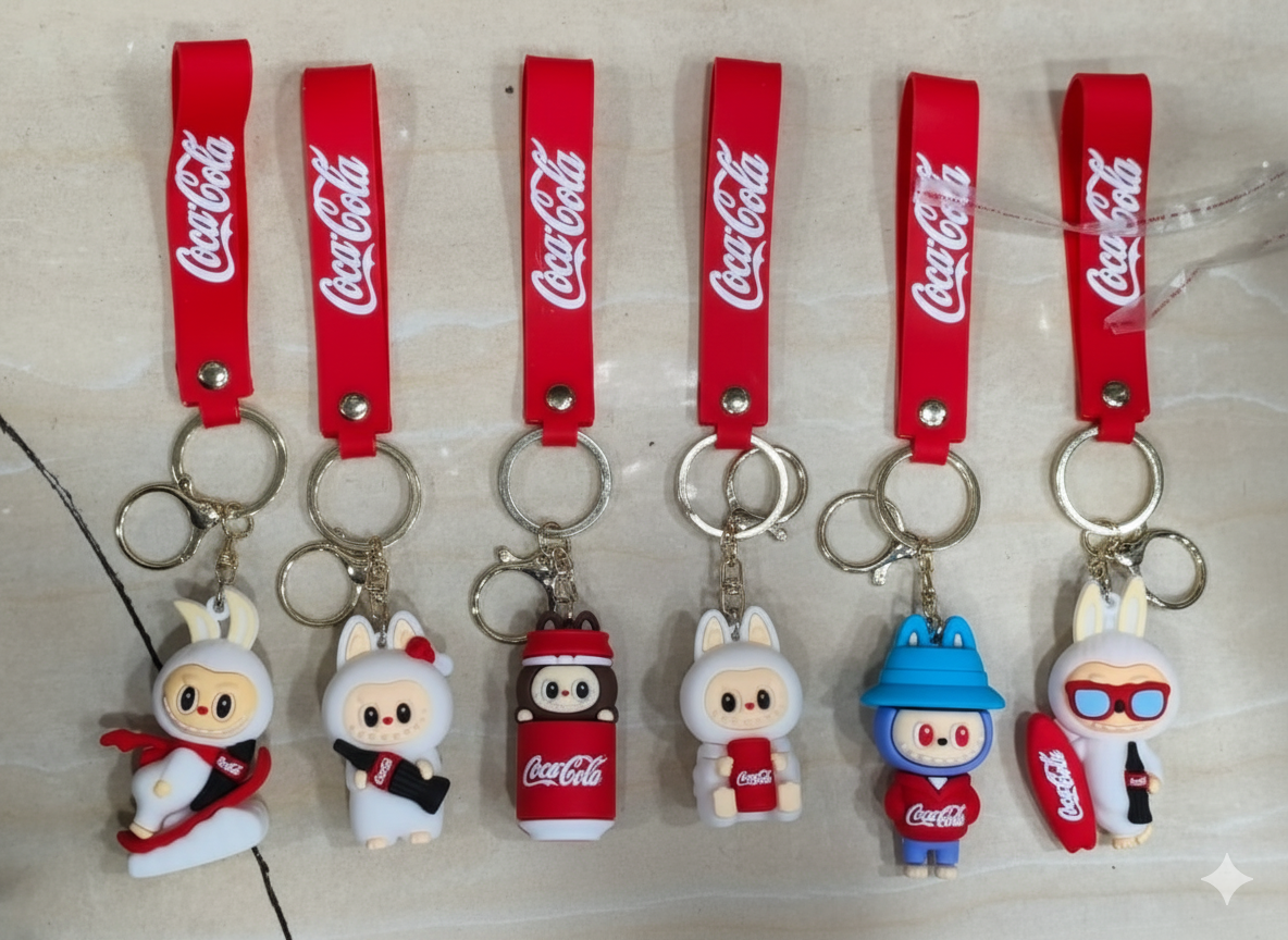 Coca-Cola Labubu Keychain