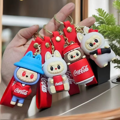 Coca-Cola Labubu Keychain