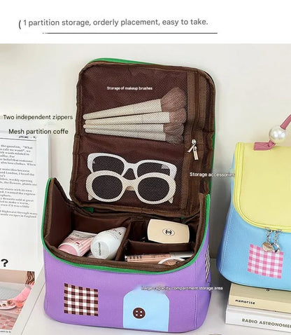 Cute House Design Makeup Bag