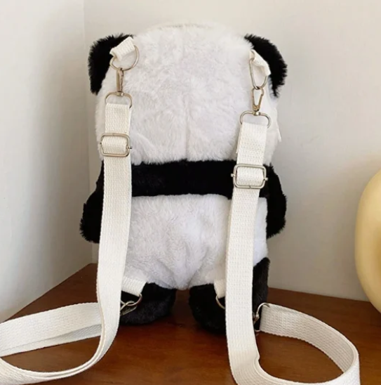 Cute Panda Plush Crossbody Bag