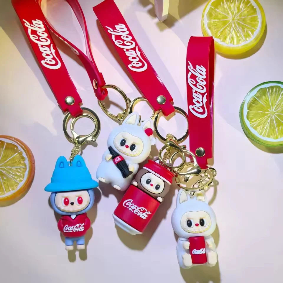 Coca-Cola Labubu Keychain