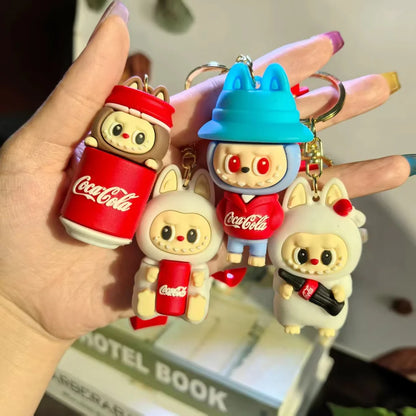 Coca-Cola Labubu Keychain