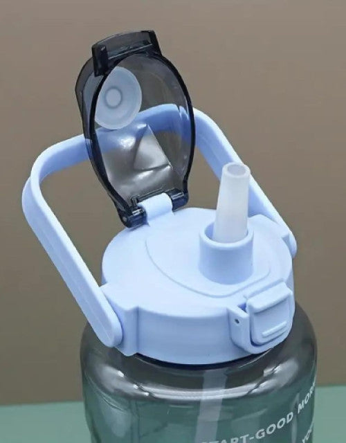 Water Bottle with Contemporary Time Markings, 2 Liter
